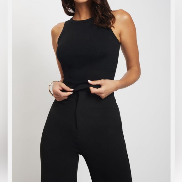 NWT Meshki Sofia Straight Leg Tan Pants - Picture 5 of 8